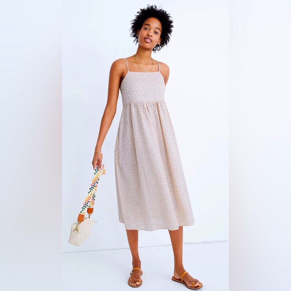 Madewell Cami Tie-Strap Sundress in Bright Buds
